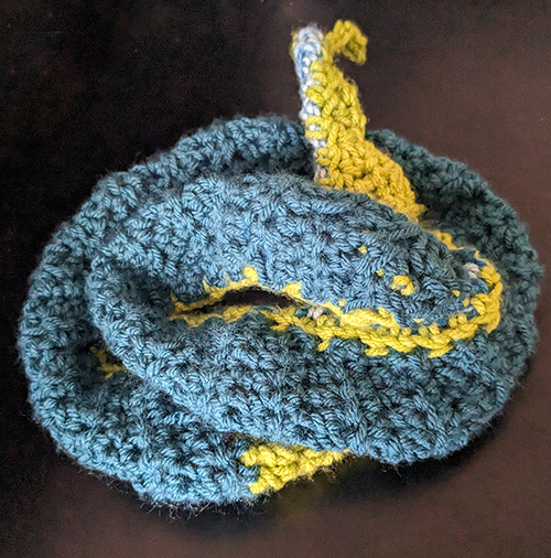 crocheted snake