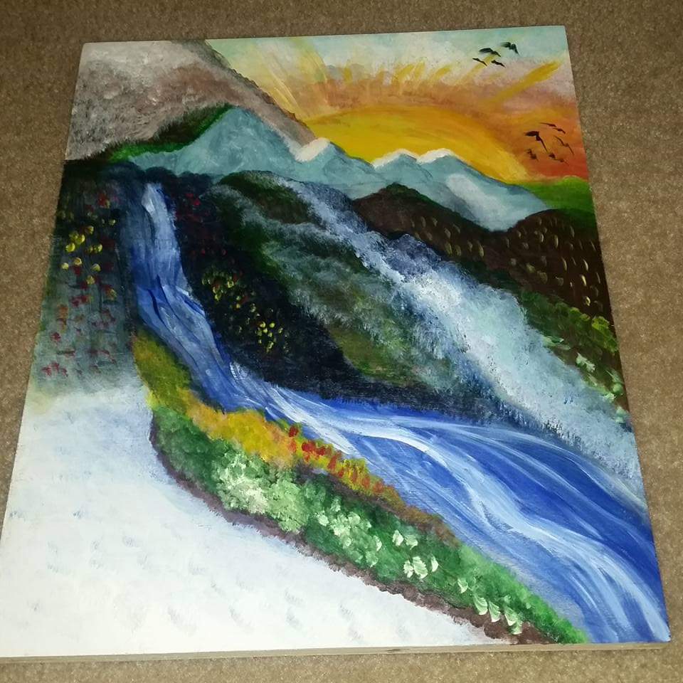 Mountain Waterfall